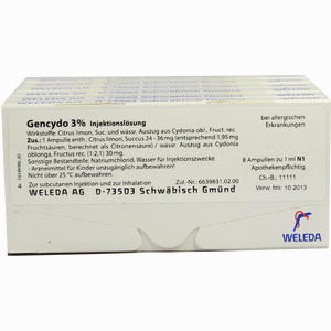 Gencydo 3% Ampullen 48 x 1 ml - ab 98,84 €