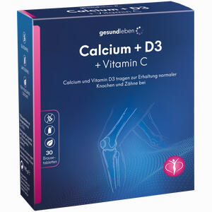 Gesund Leben Calcium + D3 + Vitamin C Brausetabletten  3 x 10 Stück - ab 3,64 €