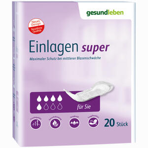 Gesund Leben Einlagen Super 6 x 20 Stück - ab 24,00 €