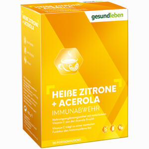 Gesund Leben Heiße Zitrone + Acerola Pulver 20 Stück - ab 2,49 €