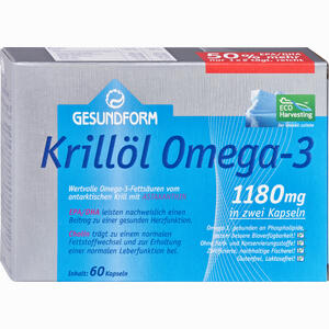 Gesundform Krillöl 1180 Mg Kapseln (antarktis) 60 Stück - ab 0,00 &euro;