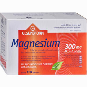 Gesundform Magnesium 300 Filmtabletten 120 Stück - ab 16,78 €