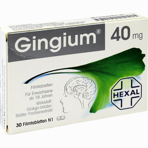 Gingium 40mg Filmtabletten  30 Stück - ab 3,79 €