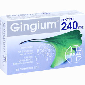 Gingium Extra 240mg Filmtabletten  40 Stück - ab 0,00 &euro;