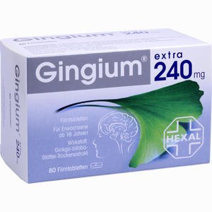 Gingium Extra 240mg Filmtabletten  80 Stück - ab 0,00 €