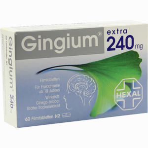 Gingium Extra 240mg Filmtabletten  60 Stück - ab 0,00 &euro;