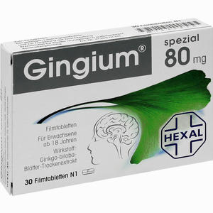 Gingium Spezial 80 Filmtabletten 30 Stück - ab 0,00 &euro;