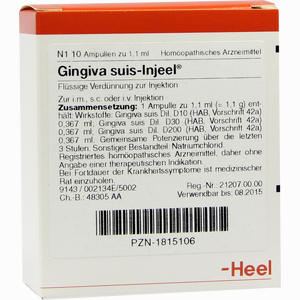 Gingiva Suis- Injeel Ampullen  10 Stück - ab 22,55 €