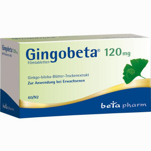Gingobeta 120 Mg Filmtabletten  60 Stück - ab 13,95 €