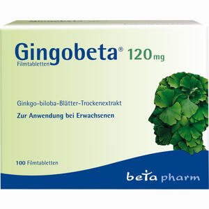 Gingobeta 120 Mg Filmtabletten 100 Stück - ab 20,99 €