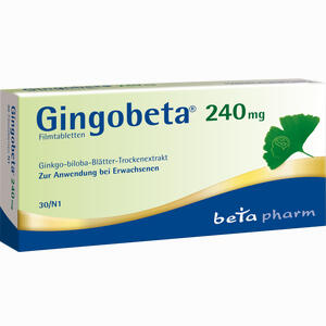 Gingobeta 240 Mg Filmtabletten  30 Stück