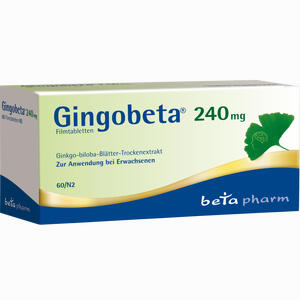 Gingobeta 240 Mg Filmtabletten  60 Stück - ab 24,75 €
