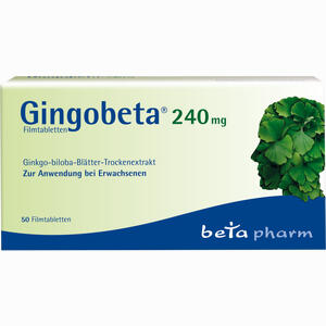 Gingobeta 240 Mg Filmtabletten 50 Stück - ab 25,72 €