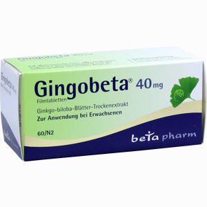 Gingobeta 40 Mg Filmtabletten  60 Stück - ab 7,45 €