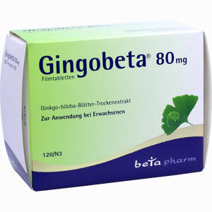 Gingobeta 80 Mg Filmtabletten  120 Stück - ab 16,98 €
