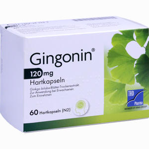 Gingonin 120mg Hartkapseln  60 Stück Gingonin 120mg Hartkapseln  60 Stück