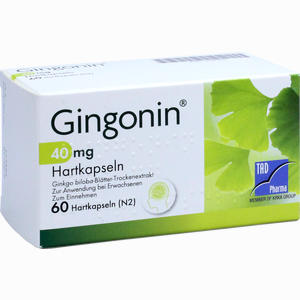 Gingonin 40mg Hartkapseln  60 Stück - ab 0,00 &euro;