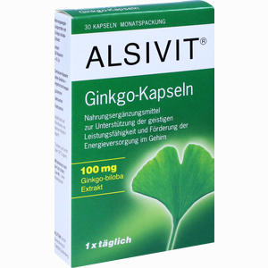 Ginkgo 100 Mg Alsivit Kapseln  30 Stück - ab 8,73 €