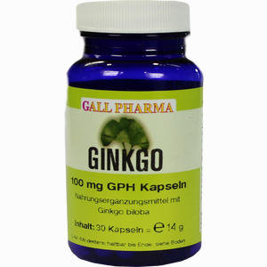 Ginkgo 100mg Gph Kapseln 30 Stück - ab 0,00 €