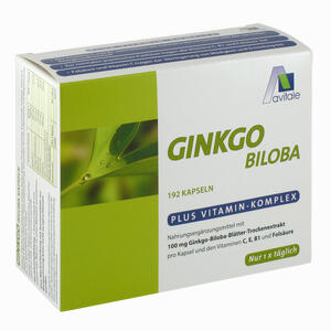 Ginkgo 100mg Kaps + B1 C+e Kapseln 192 Stück - ab 25,63 €