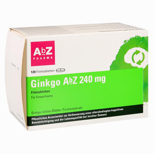 Ginkgo Abz 240 Mg Filmtabletten  120 Stück Ginkgo Abz 240 Mg Filmtabletten  120 Stück