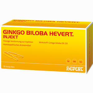 Ginkgo Biloba Hevert Injekt Ampullen 50 Stück - ab 0,00 &euro;