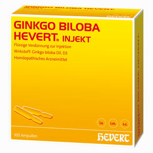 Ginkgo Biloba Hevert Injekt Ampullen 100 Stück - ab 0,00 €