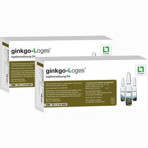 Ginkgo- Loges Injektionslösung D4 Ampullen 100 x 2 ml - ab 70,99 €
