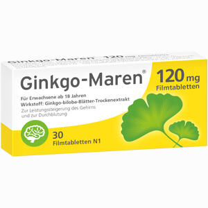 Ginkgo- Maren 120 Mg Filmtabletten  30 Stück - ab 9,07 €