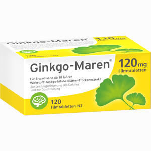 Ginkgo- Maren 120 Mg Filmtabletten  120 Stück - ab 30,29 €