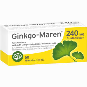 Ginkgo- Maren 240mg Filmtabletten  60 Stück - ab 33,63 €