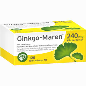 Ginkgo- Maren 240mg Filmtabletten  120 Stück - ab 55,99 €