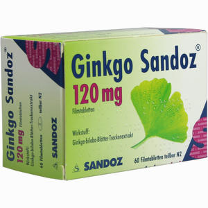 Ginkgo Sandoz 120mg Filmtabletten  60 Stück - ab 0,00 &euro;