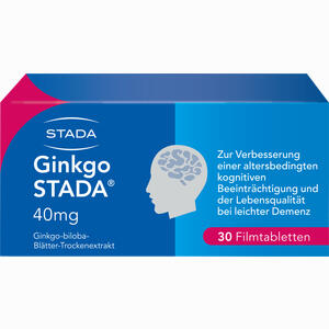 Ginkgo Stada 40mg Filmtabletten 30 Stück - ab 5,29 €