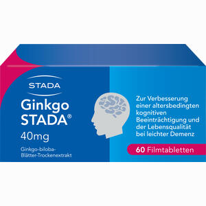 Ginkgo Stada 40mg Filmtabletten 60 Stück - ab 5,90 €