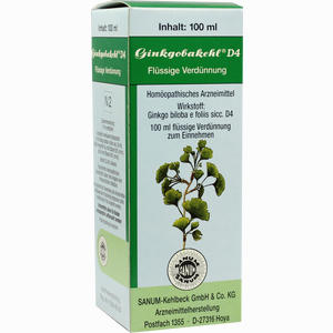 Ginkgobakehl D4 Tropfen 100 ml - ab 14,55 €