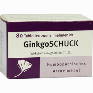 Ginkgoschuck Tabletten  80 Stück - ab 5,00 &euro;