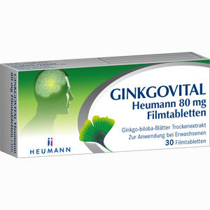 Ginkgovital Heumann 80mg Filmtabletten  30 Stück - ab 0,00 &euro;