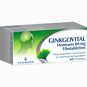 Ginkgovital Heumann 80mg Filmtabletten  60 Stück - ab 0,00 &euro;