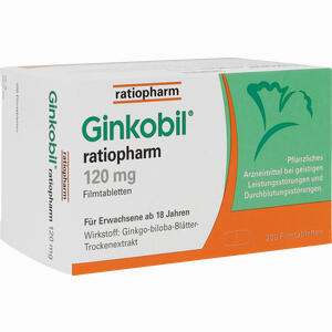 Ginkobil Ratiopharm 120 Mg Filmtabletten 200 Stück - ab 58,65 €