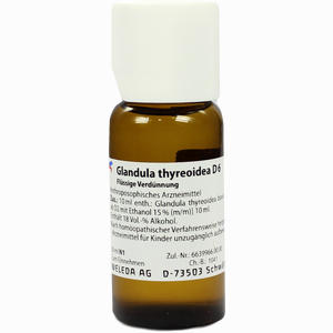 Glandula Thyreoidea D6 Dilution 50 ml - ab 29,12 €