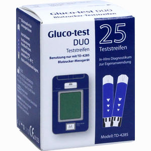 Gluco- Test Duo Teststreifen 25 Stück - ab 9,95 €