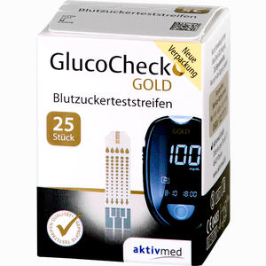 Glucocheck Gold Blutzuckerteststreifen 25 Stück - ab 11,08 €