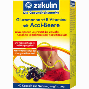 Glucomannan + B- Vitamine mit Acai- Beere Kapseln 40 Stück