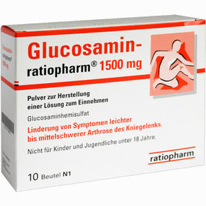 Glucosamin- Ratiopharm 1500mg Beutel  10 Stück