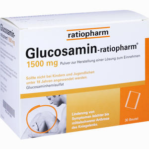 Glucosamin- Ratiopharm 1500mg Beutel  30 Stück - ab 25,86 €