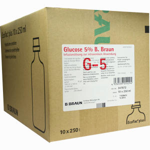 Glucose 5% B.braun Ecoflac Plus Einzelflasche Infusionslösung 10 x 250 ml - ab 19,67 &euro;