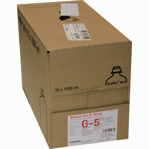 Glucose 5% B.braun Ecoflac Plus Infusionslösung 10X1000 ml - ab 32,00 &euro;