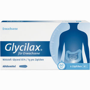 Glycilax für Erwachsene Zäpfchen 6 Stück