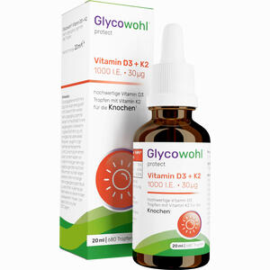 Glycowohl Vitamin D3 1000 I. E. + K2 30 Ug Tropfen 20 ml - ab 15,49 €